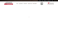 Desktop Screenshot of genuss-kompanie.de
