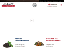 Tablet Screenshot of genuss-kompanie.de